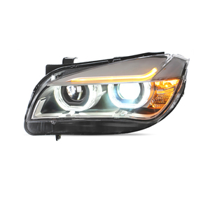 Xenplus 11-15 Bmw X1 far takımı için yeni tasarım modifiye melek göz Led gündüz çalışan ışık lensi Xenon farlar - Product Image 4