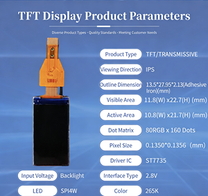 מסך תצוגה של משאבת ניפוח 0.96 אינץ' TFT לזיהוי לחץ אוויר בצמיגים - Product Image 2