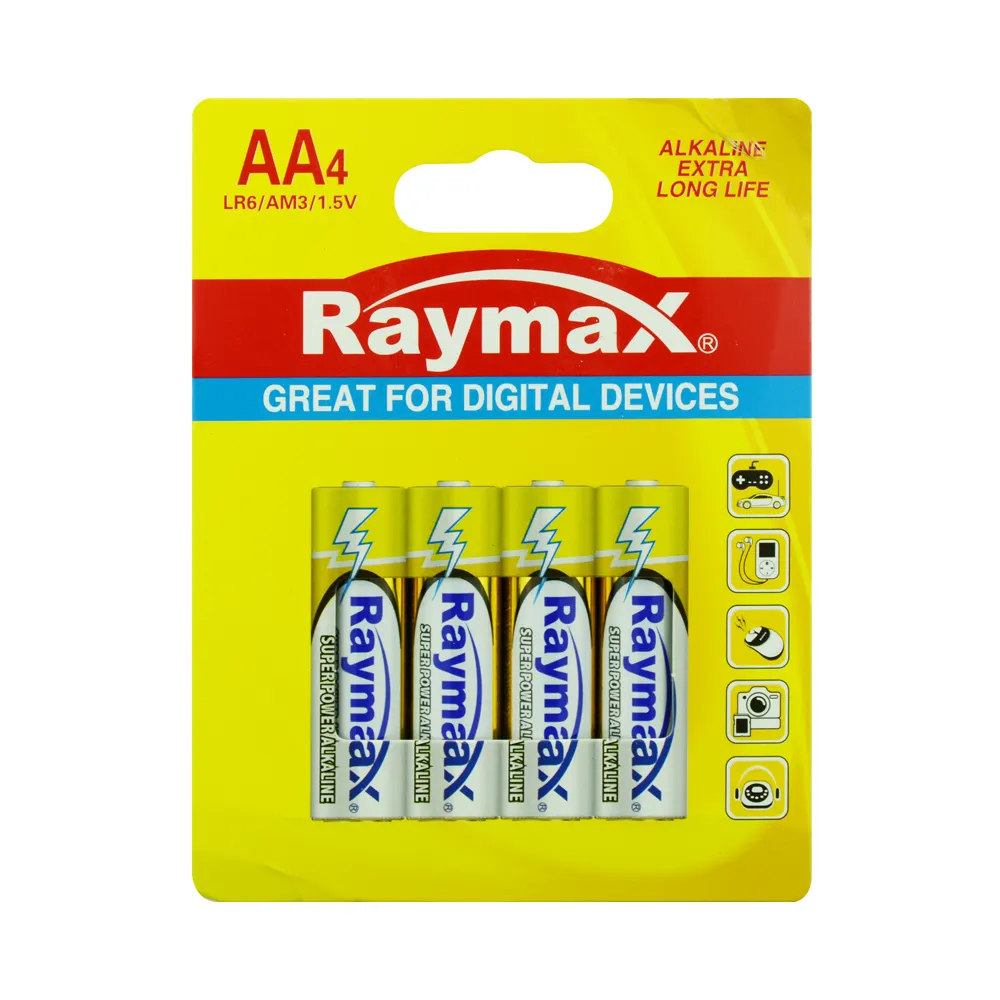 Raymax 2600MAh Am3 Aa 1.5V Lr6 Alkaline LR6 Baterai A Alkaline Ganda