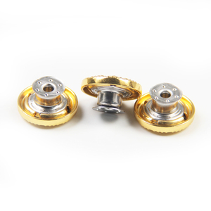 Luxury Alloy Snap Button Flower <strong>Pattern</strong> Diamond Studded 17Mm Gold Jeans Button and <strong>Rivets</strong> for Clothes - Product Image 3