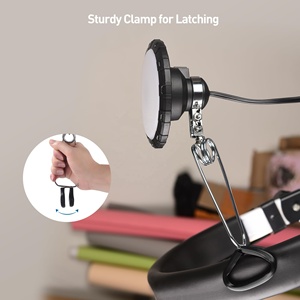 ETL จดทะเบียน LED Clamp บนไฟทํางานพร้อมสายไฟ 6 ฟุต 800 Lumens 8.1 วัตต์ 5000K แสงกลางวันแบบพกพา LED Clamp Light สําหรับการประชุมเชิงปฏิบัติการ - Product Image 5