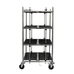 Nóng bán OEM tùy chỉnh thép và PP bốn bánh PCB lưu trữ xe đẩy với nền tảng ổn định SMT <span class=keywords><strong>ESD</strong></span> cho xe đẩy tay cho PCB - Product Image 3