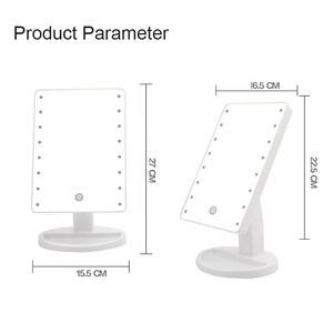 批发智能镜面触摸屏多功能LED镜面软光化妆镜带灯 - Product Image 5