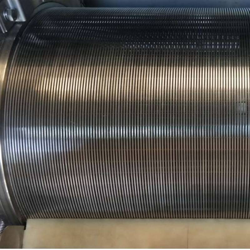 350 * 600 شاشة تصفية أسطوانة التغذية الخارجية SS304 SS316 مرشح أسطوانة دوار أوتوماتيكي 2