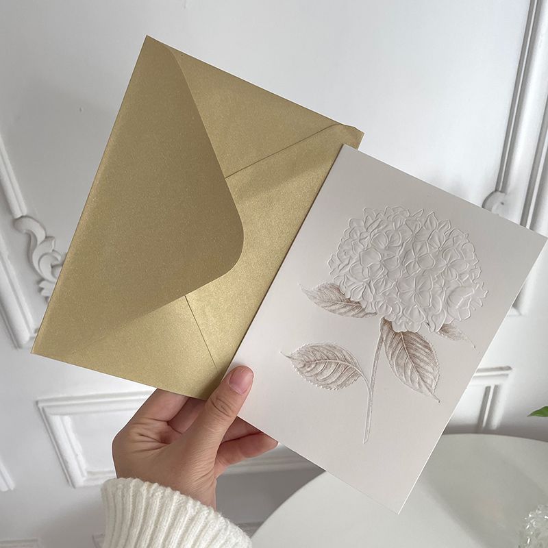 3 designs,Embossed greeting card series, one of e