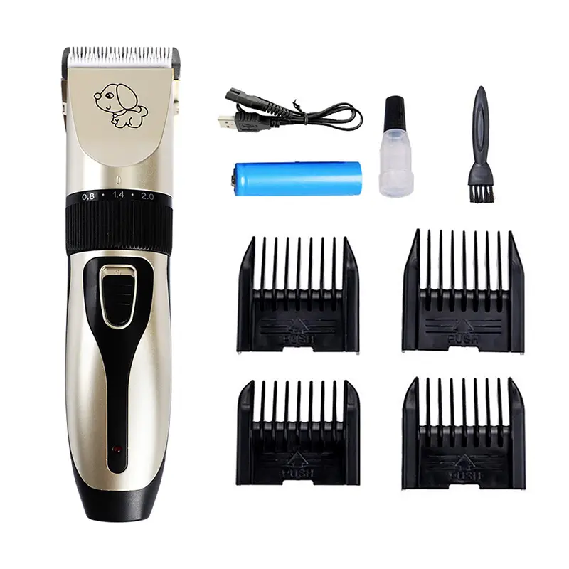 Set de cuidado para mascota unas tijeras eléctricas gato perro tijeras de corte de pelo