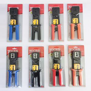 เครื่องมือสำหรับส่งผ่านปลั๊กผ่าน Cat6แบบใช้มือถือเครื่องมือย้ำสายเคเบิลเครือข่าย Rj45เครื่องมือย้ำสาย Cat5e - Product Image 3