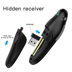 USB Dongle Presenter Remote Factory Drahtloser Laserpointer für PowerPoint-Präsentationen Clicker für einfaches Klicken und Navigieren
