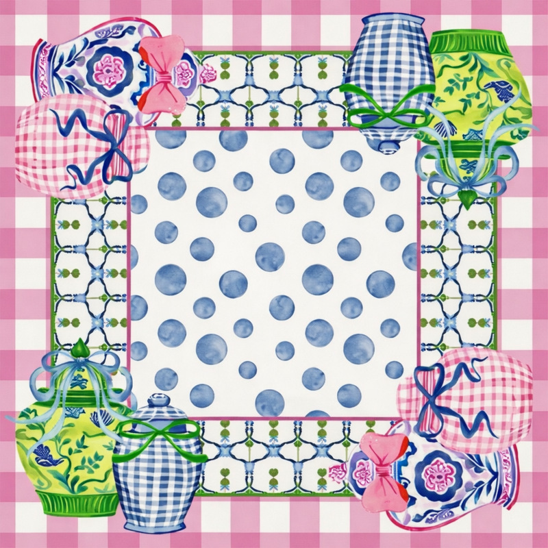 Tapis de tampon de clôture rose