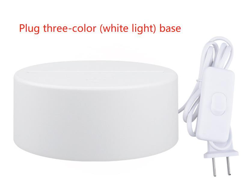 Enchufe de 3 colores (luz blanca)