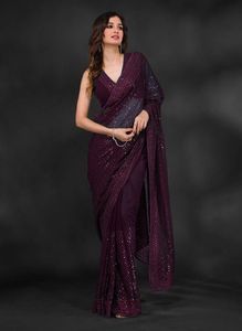 Direct Factory Supply Celebrity Style Designer Sequence Saree <strong>Bollywood</strong> Saree Available at Affordable Price