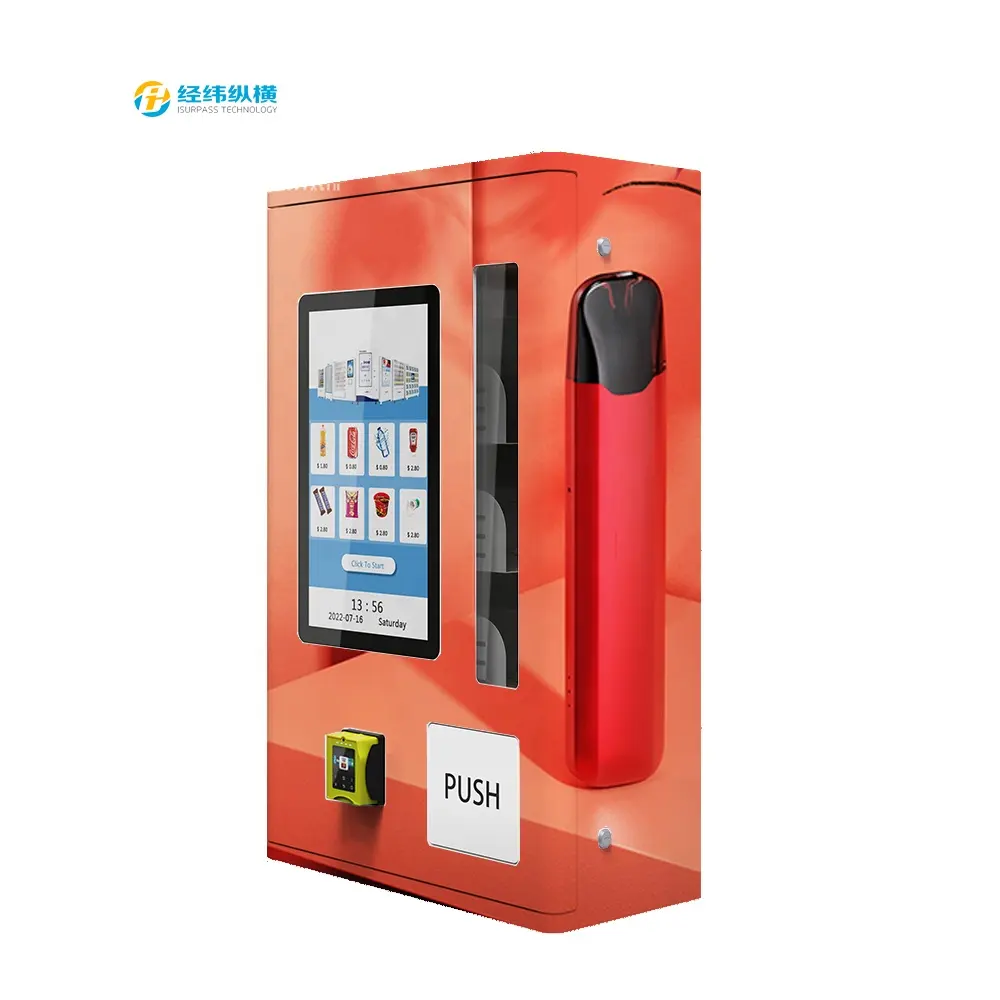 Mini Age Verification Vending Machine for Cigarettes Snack and Drink combo vending machines with touch screen telemetry Id Card