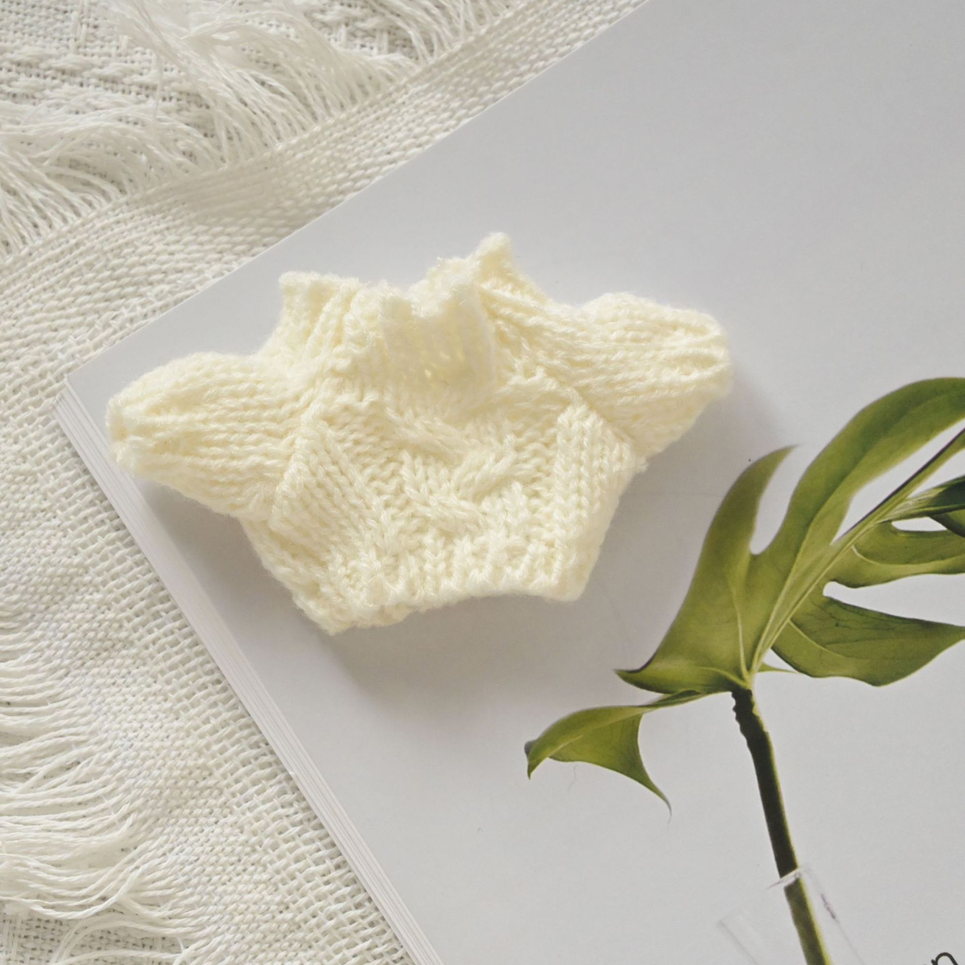 Motif torsadé blanc