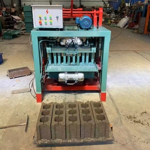 Cement Hollow <strong>Block</strong> Forming <strong>Machine</strong> Semi-<strong>automatic</strong> Brick Making Machinery Vibrator Motor for Brick - Product Image 1