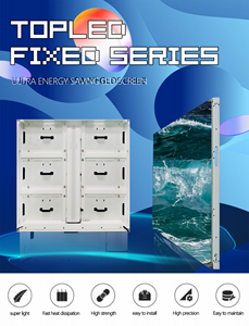 Üst LED P6.67 açık enerji tasarrufu LED ekran IP66 su geçirmez 5000-12000cd/m² yüksek parlaklık - Product Image 4