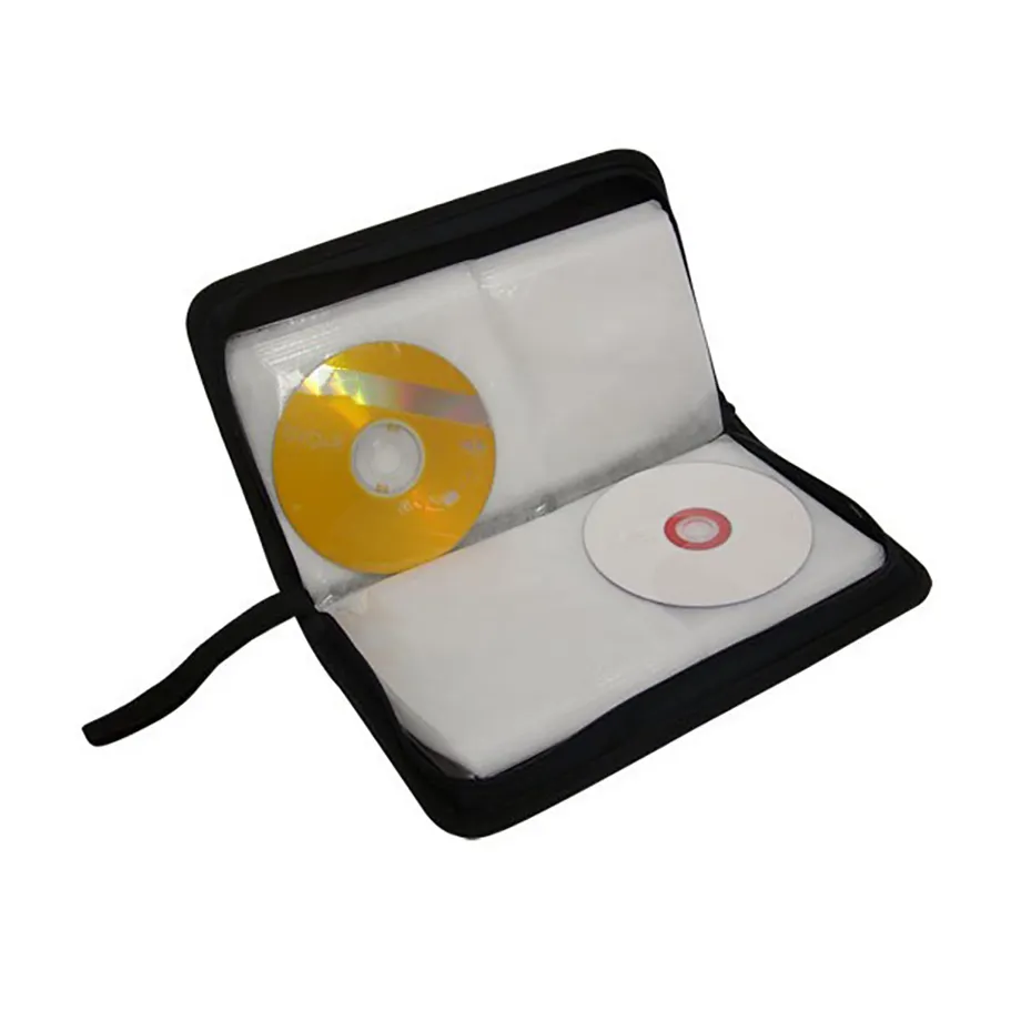 Logo personnalisé Boîte de rangement pour CD Boîte étanche pour CD Pochettes pour enregistrement DVD Sacs de transport