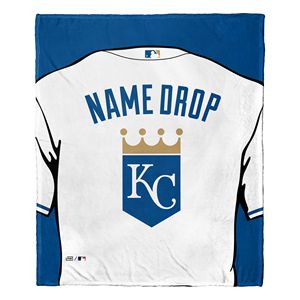 ผ้าห่มโยนผ้าไหมแบบสัมผัสผ้าเจอร์ซีย์ทางการ MLB royals - Product Image 1
