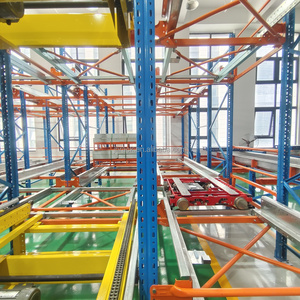 Produtos chineses Heavy Duty Armazém Industrial Steel Storage Asrs 4way Radio Shuttle Pallet Rack <span class=keywords><strong>System</strong></span>