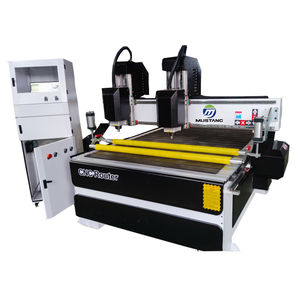 Mustang MT1325 doble eje personalizado Color CNC enrutador 1300 2500mm 3D máquina de carpintería con precio bajo - Product Image 1