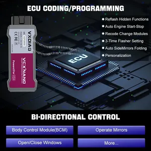 A VXDIAG VCX NANO NX200 Für Renault Auto Alle Systeme Diagnose tool Nano Für Renault J2534 ECU Codierung/Programmierung OBD2 Scanner - Product Image 4