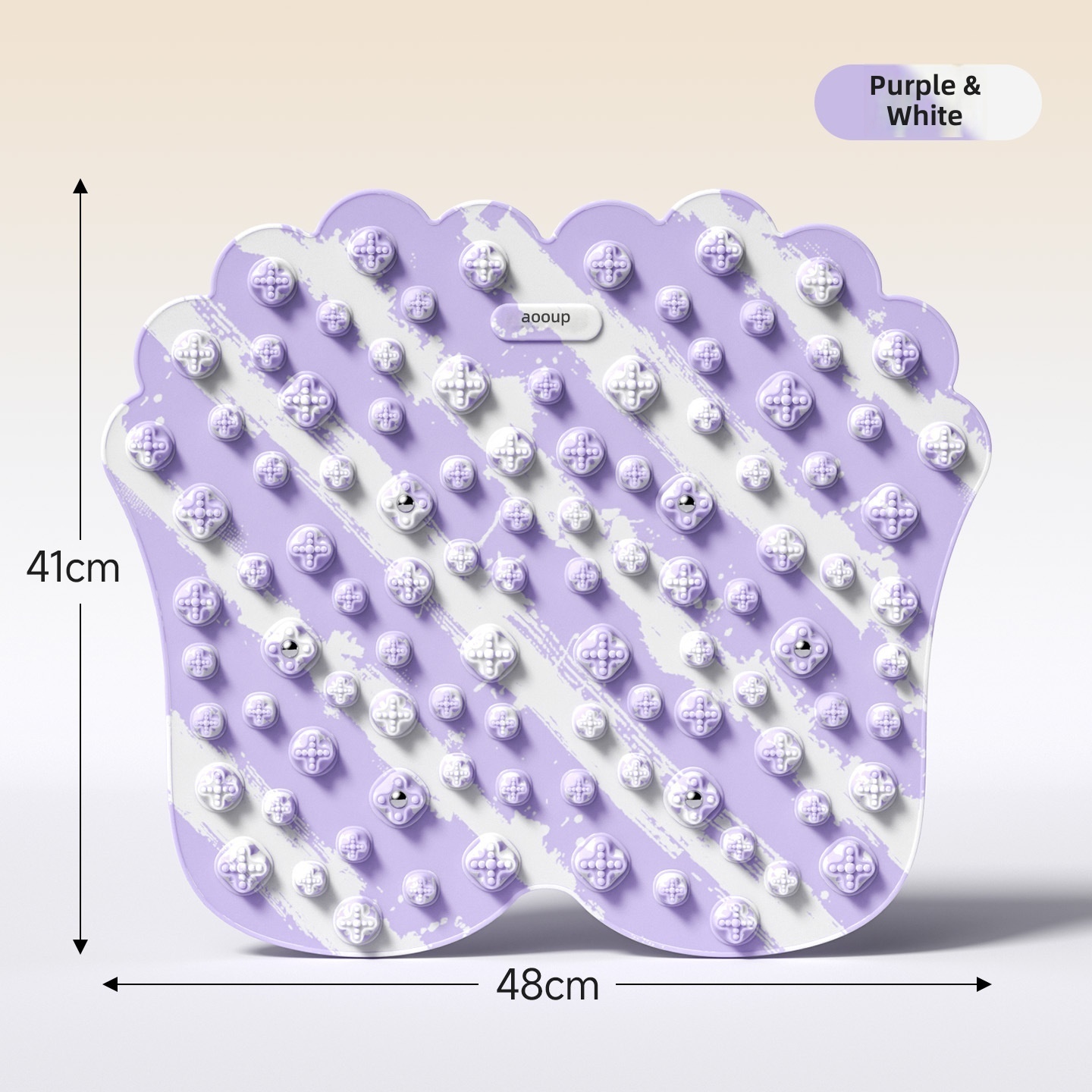 Purple white-6 magnetic stone liquid silicone