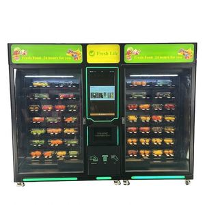 32英寸触摸屏投币式钞票冷藏沙拉蔬菜食品销售自动售货机 - Product Image 5