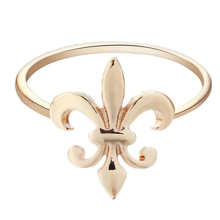 Fleur de Lis francés Luisiana Nueva Orleans Santos anillo para las niñas
