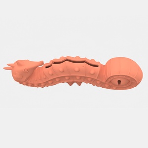 PAISEN lindo pez silicona hierba gatera y cepillo de dientes juguetes para gatos interactivo mascota movimiento interactivo caballito de mar juguete de Limpieza de dientes para gatos - Product Image 6