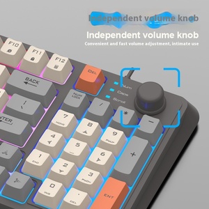 Xuan Silver Fox K82 Gaming Wired <strong>Keyboard</strong> Three-Color Luminous Mechanical Feel Membrane Private Model Desktop <strong>Computer</strong> - Product Image 4