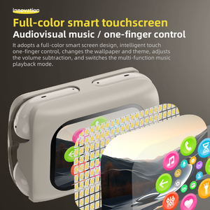 หูฟัง2อิน1ทัชสกรีน v5.4 BT TWS ENC 2024หูฟัง HIFI ตัดเสียงรบกวนหูฟังไร้สายที่แท้จริงพร้อมหน้าจอสัมผัส