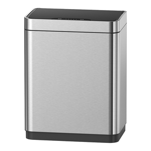 Cubo de basura Rectangular de 50L/13 galones con Sensor, cubo de basura de cocina abierto de acero inoxidable 410 - Product Image 6