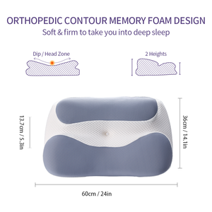 LIANDA P-118 Memory Foam cuscino collo contorno cervicale Anti-russare vertebre ortopediche letto sonno memoria spugna cuscino - Product Image 4