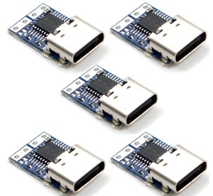 Usb-c PD 12V DC固定电压电源触发模块5A C型母输入 - Product Image 1