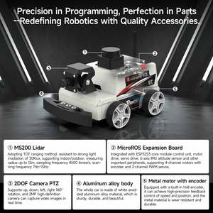 MicroROS-Pi5 робот-автомобиль для Raspberry Pi 5 с ROS2-HUMBLE + Python3 Комплексная упаковка в комплекте