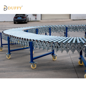 Flexible Assembly Line Telescopic Gravity Roller Conveyor With Easy Operating for <strong>Loading</strong> <strong>Unloading</strong> - Product Image 5