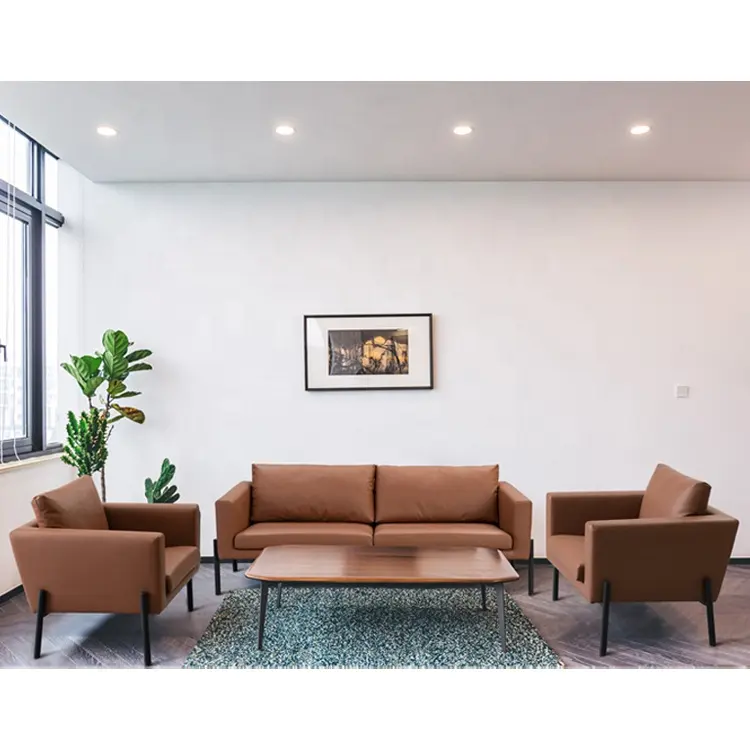 Foshan Professional Design Fashion divano in pelle Set di divani da soggiorno di alta qualità per ufficio