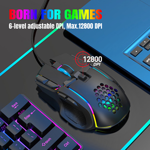 Mouse S700 10 tasti cablati Mouse da gioco Macro programmazione ergonomica Mouse da ufficio con 12800 DPI RGB effetto luce Mouse da gioco per PC - Product Image 6