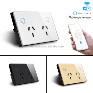 Makegood-Enchufe de pared inteligente con función de monitor de potencia, SAA 13a enchufe de pared, 2 entradas, estándar de Australia - Product Image 5