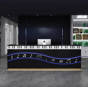 Durevole MDF Piano Store cassa di musica arte istituto di Reception banco Studio per negozio di applicazioni alberghiere Design - Product Image 4