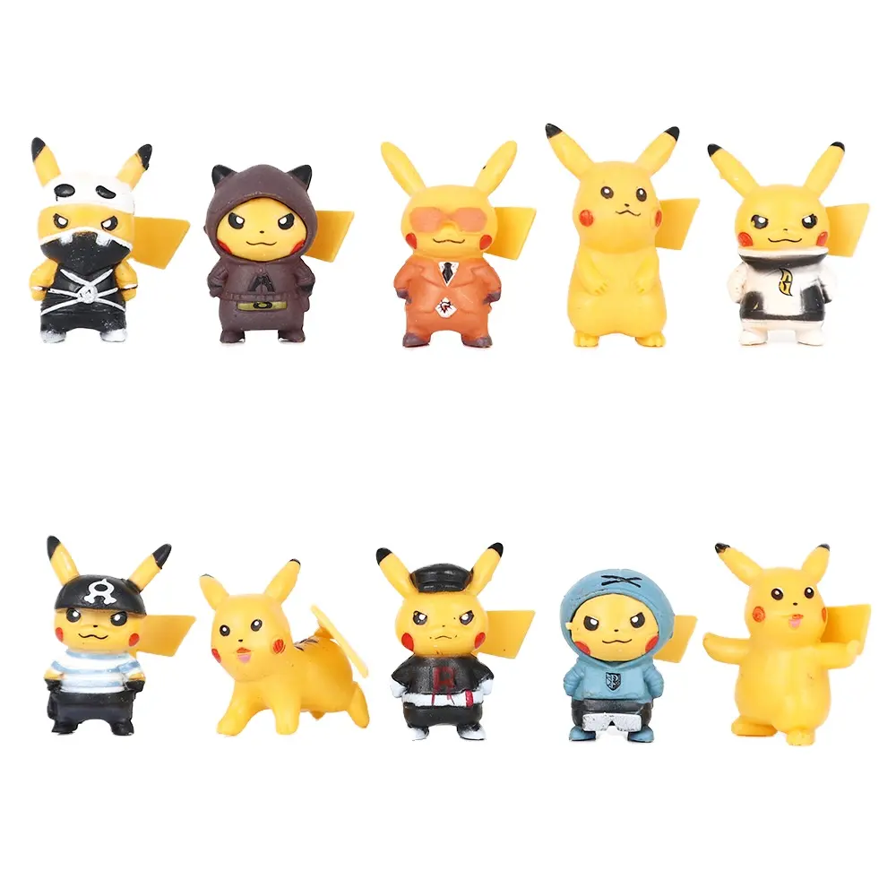 BJ Anime Hot Bán 10 Phong Cách Anime Pokemon Hình Pikachun Đồ Chơi Chất Lượng Cao Trò Chơi Hành Động Figurine Quái Vật Đồ Chơi Cho Trẻ Em