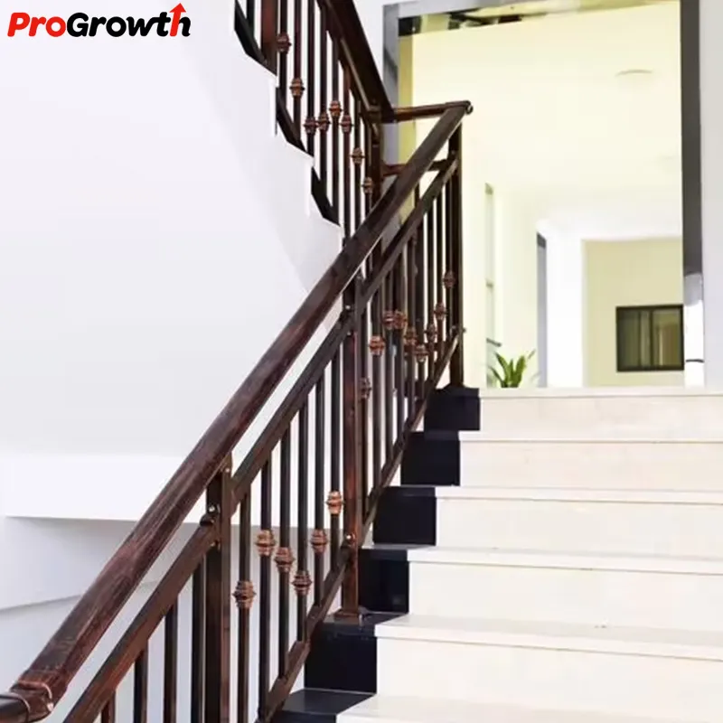 Outdoor Staircase Trilho Villa Liga Alumínio Escada Guardrail Passo Cerca Segurança Escada Corrimão Móveis Hardware