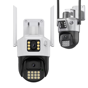 Alarma audible con luz inteligente 2K HD Wifi PTZ Cámara exterior 6MP Lente dual Pantalla dual AI Seguimiento automático Cámara de seguridad de red IP - Product Image 1