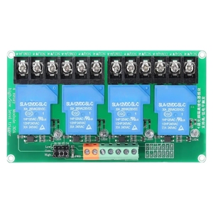 Modulo relè a 4 canali a 4 vie 30A ad alta corrente con isolamento optoaccoppiatore supporto ad alto e basso livello Trigger 5V 12V 24V ize - Product Image 1