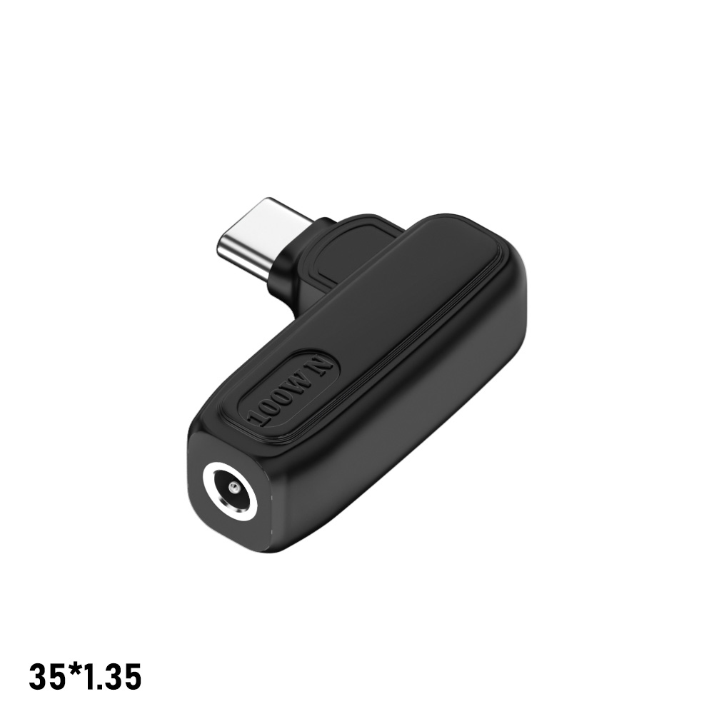 3,5*1,35 mm vers USB C noir