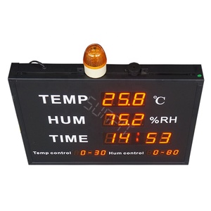 Placa de visualización de humedad de temperatura Digital grande personalizable con reloj de datos, venta al por mayor - Product Image 3