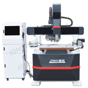 <strong>Multi</strong> <strong>Function</strong> 4 Axis <strong>CNC</strong> <strong>Router</strong> with Automatic Chang Tools Woodworking Engraving Carving Machine - Product Image 1