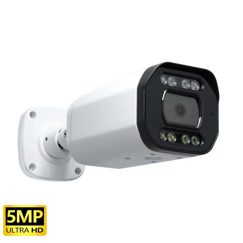 Peluru pencegah aktif pencahayaan ganda cerdas kamera jaringan WizSense 5MP 8MP sistem pengawasan Video