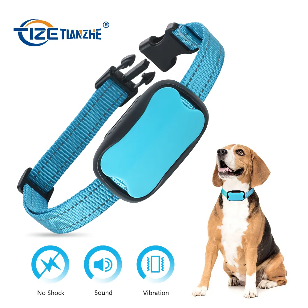 TIZE Dog No Bark Collar Vibration und Harmless Shock-Wiederauf lad bares Stop E Collar Anti Barking Device für Hunde aller Größen