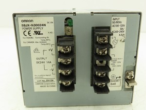 Plc S8JXN30024N電源24VDC 14A出力120240VAC 1Ph 458A入力PLCプログラミングコントローラ - Product Image 2