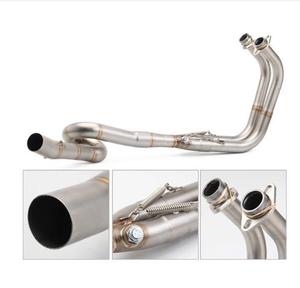 Slip-on Exhaust System Motorcycle <strong>Header</strong> Mid Link Pipe for KawaZ400 Nin-ja <strong>400</strong> 2017 - 2022
